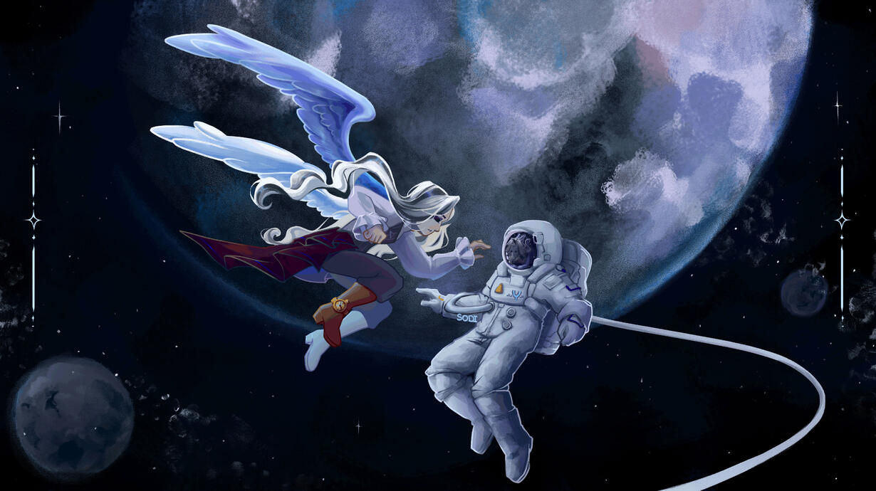 Illustration (1 person=90$ + background = 10$(simple)-100$(hard) )